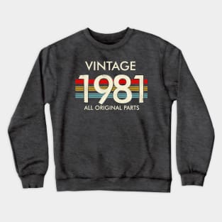 Vintage 1981 All Original Parts Crewneck Sweatshirt